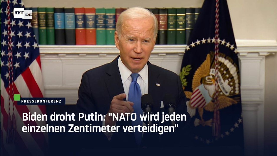 Biden droht Putin: "NATO wird jeden einzelnen Zentimeter verteidigen"