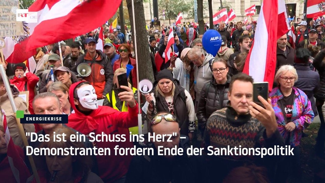 "Das ist ein Schuss ins Herz" – Demonstranten fordern Ende der Sanktionspolitik