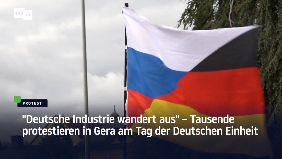 "Deutsche Industrie wandert aus" – Tausende protestieren in Gera am Tag der Deutschen Einheit