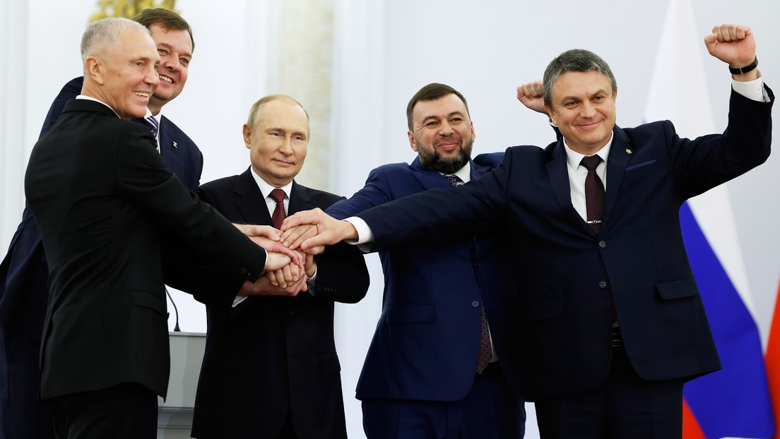 Gesetz unterzeichnet: DVR, LVR, Saporoschje und Cherson gehören nun offiziell zu Russland