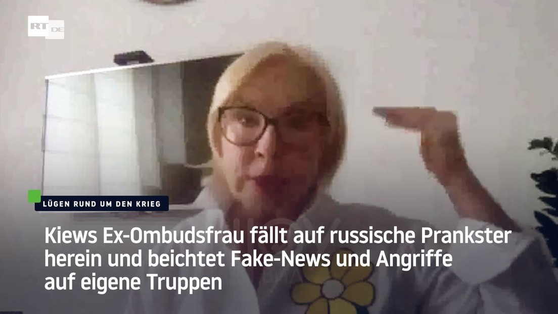 Kiews Ex-Ombudsfrau fällt auf russische Prankster herein und beichtet Fake-News