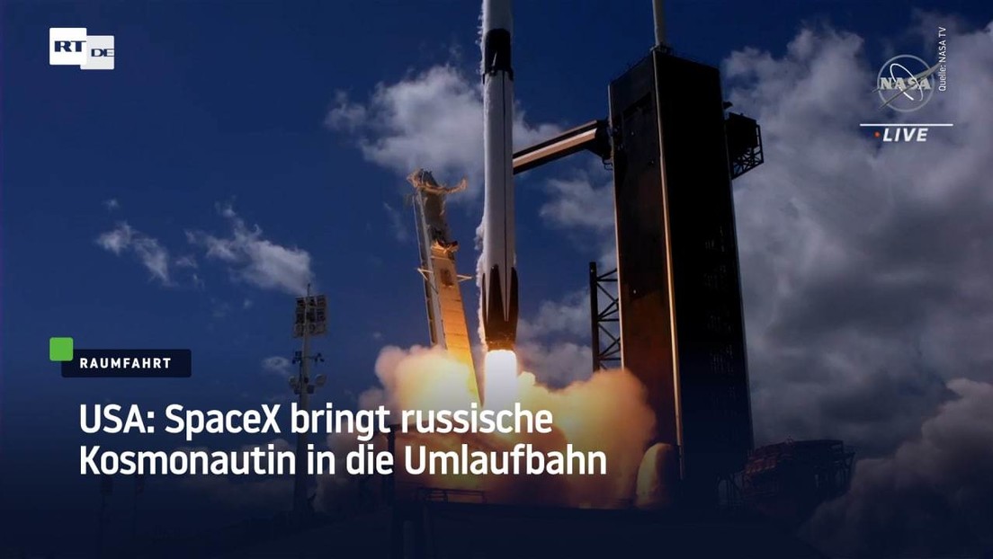 USA: SpaceX bringt russische Kosmonautin in die Umlaufbahn