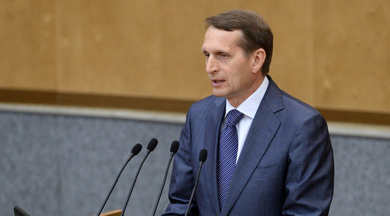 Duma chief blames US for instigating global instability through intrigue