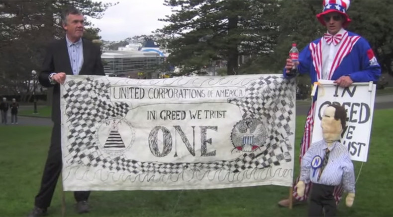 ‘No to Corporate greed’: Thousands of Anti-TPP protesters rally in New Zealand (VIDEO)