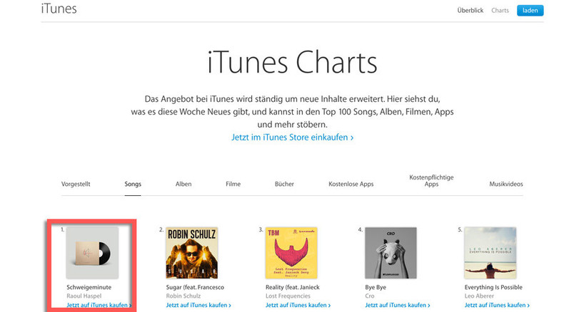 Minute of silence for refugees tops iTunes charts in Austria
