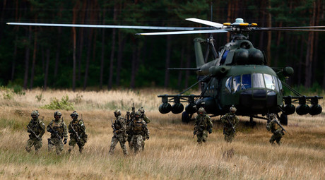 NATO stages huge airborne drill in Europe, says 'acting in purely defensive manner' (VIDEO)