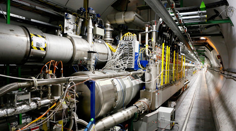 A general view of the Large Hadron Collider (LHC) experiment is seen during a media visit to the Organization for Nuclear Research (CERN) in the French village of Saint-Genis-Pouilly, near Geneva in Switzerland © Pierre Albouy 