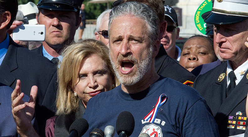 ‘Toxic levels of bulls**t’: Jon Stewart urges Congress to renew 9/11 responders’ benefits fund