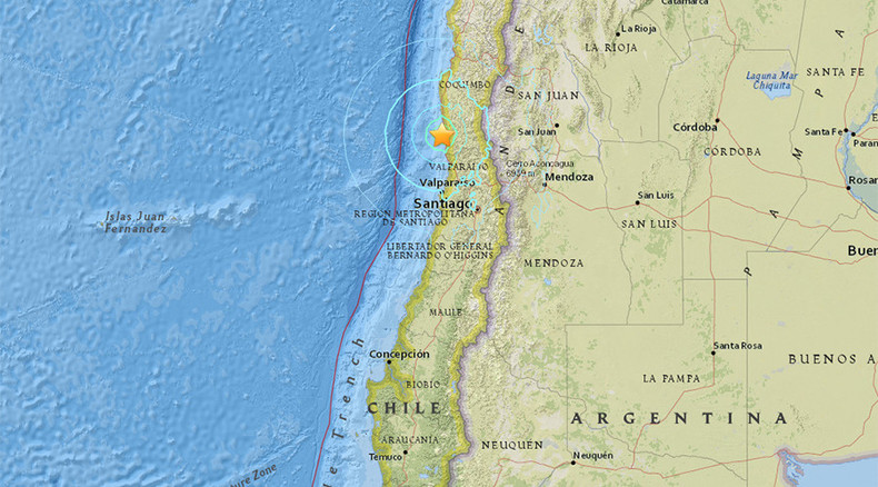 Magnitude 6.5 quake hits off Chile, buildings shaking in Santiago