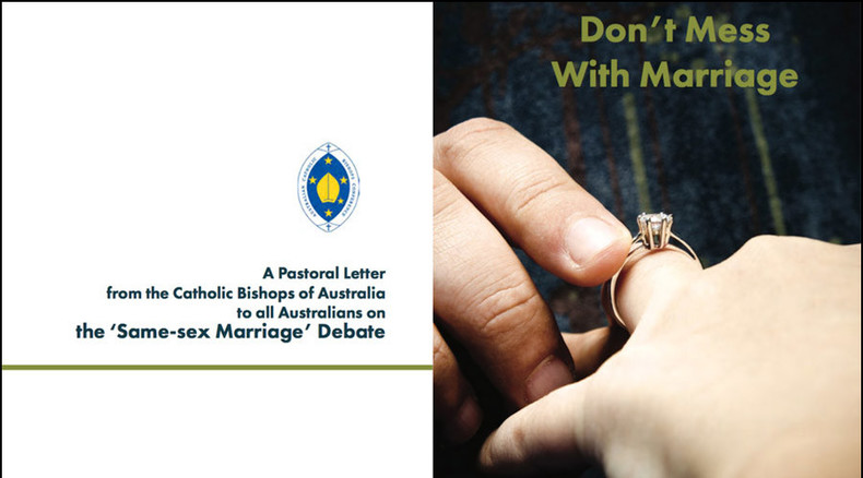 ‘Attack on free speech’: Australian Catholic Church probed over anti-same-sex marriage leaflet