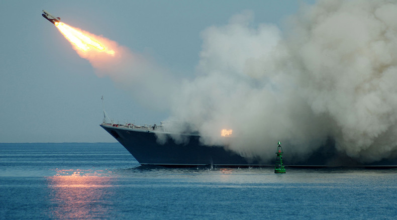 Russian cruise missiles hit ISIS from Mediterranean & Caspian; 600 killed in one strike