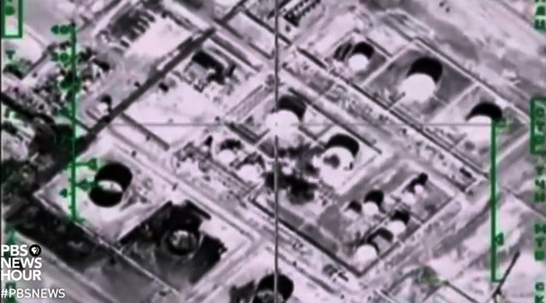 Epic bombing fail? PBS uses Russian footage to depict US airstrikes on ISIS oil fields