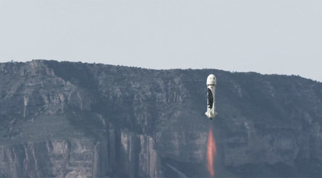 'Rarest of beasts': Jeff Bezos' space company launches & lands reusable rocket (VIDEO)