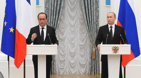 ‘Fighting common evil’: Putin, Hollande agree to share intelligence on terrorist targets in Syria 