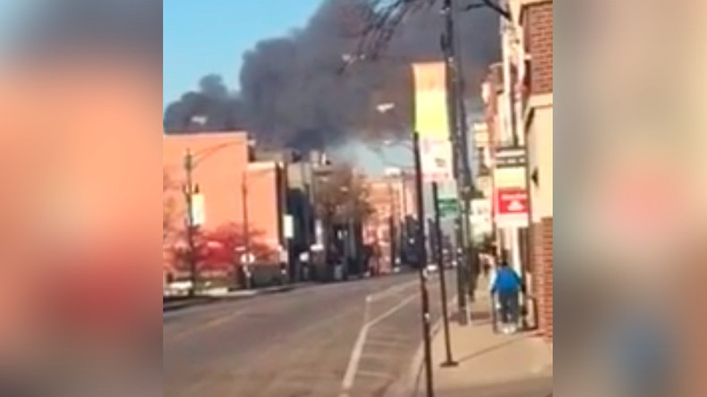 Hazmat response as witnesses report 'huge fire, lots of explosions' at scrap yard in Chicago