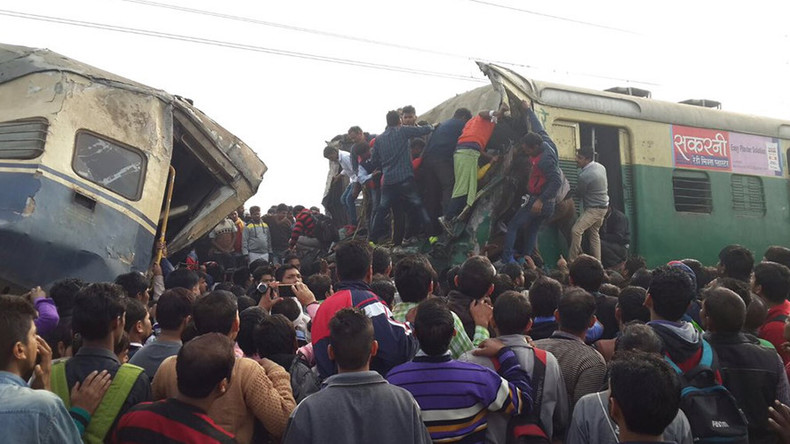 3 killed, over 100 injured as 2 trains collide head on in India