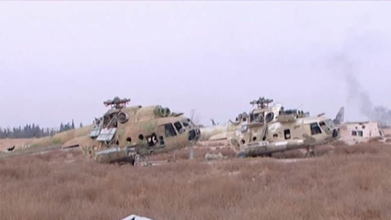 First footage from recaptured Syrian airbase near Damascus (VIDEO)