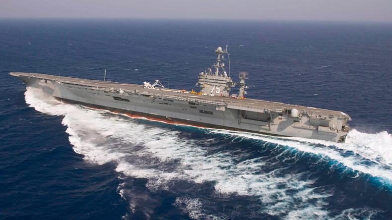 Iran denies it fired rockets near US aircraft carrier in Gulf, brands claim 'psychological warfare'