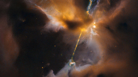 ‘Double-bladed lightsaber’ captured in image of adolescent star by NASA