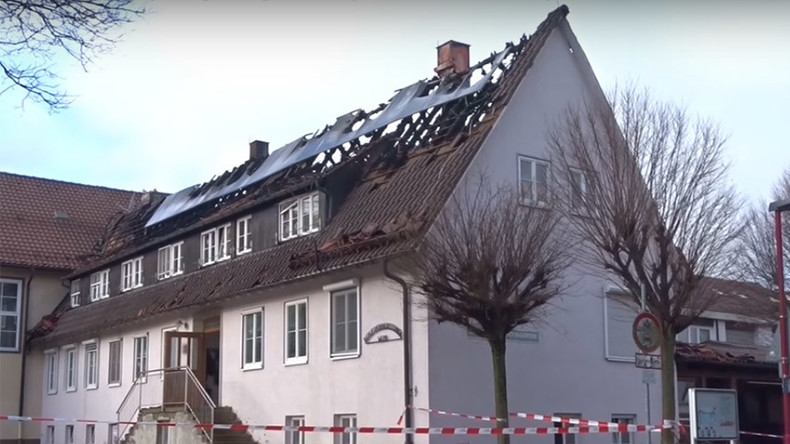 Fire damages young people’s refugee shelter in Germany on New Year’s Day (VIDEO)