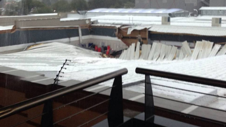 Summer hailstorm batters Johannesburg area, destroys shopping mall roof (PHOTOS)