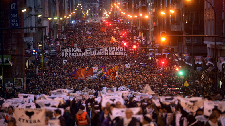 Thousands rally in Spain for rights of Basque separatist prisoners