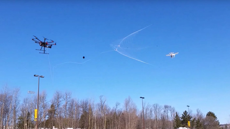 Net-shooting 'drone catcher' billed as solution to 'rogue' UAVs