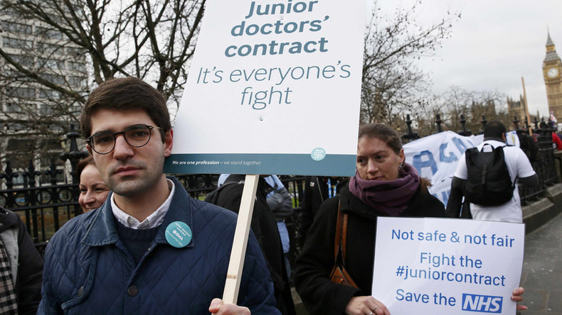 #JuniorDoctorStrike: ‘Contract proposals will kill the NHS,’ London medics tell RT