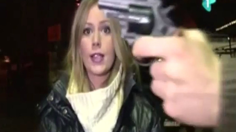 Man with gun interrupts Serbian TV weather report, threatens crew (VIDEO)