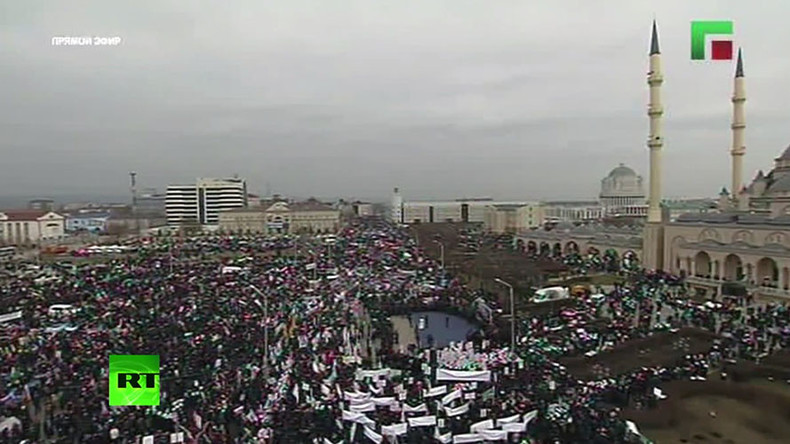 More than 700,000 rally in Grozny in support of Chechen leader Kadyrov