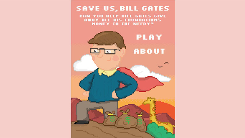 ‘Save us Bill Gates!’ Satirical video game slams billionaire’s philanthropy