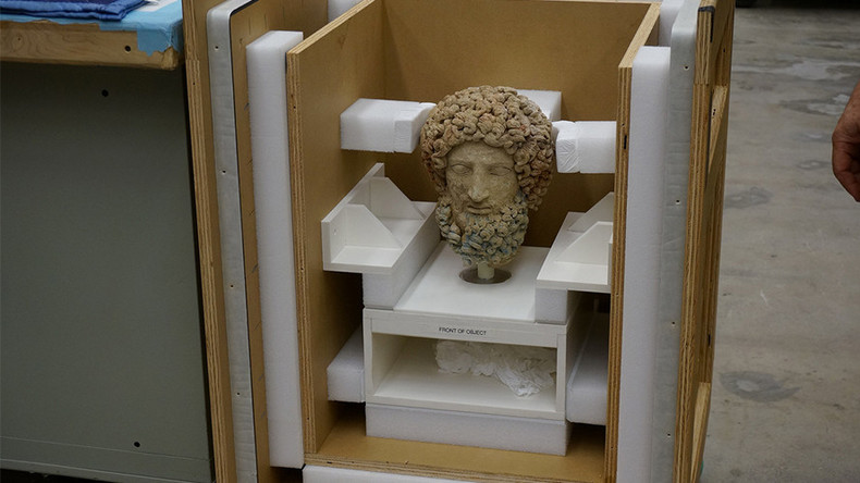 US returns looted head of Hades to Italy