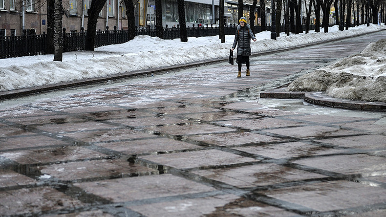 Sudden warmth + rain = icy swamps in Moscow (PHOTOS, VIDEO)