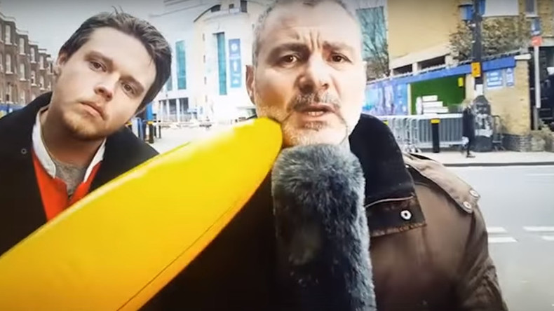Viral Deadline Day video of banana attack on Italian sports reporter exposed as fake