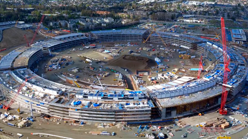 Drone shows Apple ‘spaceship’ campus set for end of year completion (VIDEO)