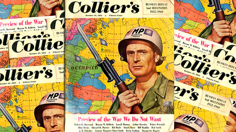 Attitudes and facts: US, Russia diplomats spar on Twitter over World War 3 map in vintage magazine
