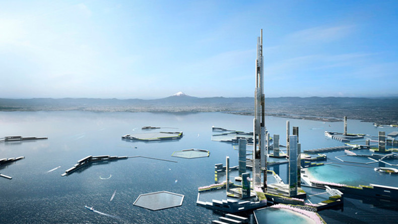 Twice the size of Burj Khalifa: Mile-high tower proposed as centerpiece of future Tokyo (PHOTOS)