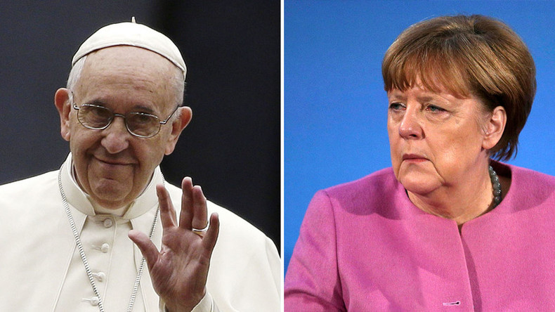 Not so 'infertile' after all: Pope backtracked on Europe comments after 'angry' Merkel call