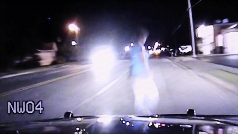 'I think I hit a person': Speeding US patrol officer in dashcam video (GRAPHIC)