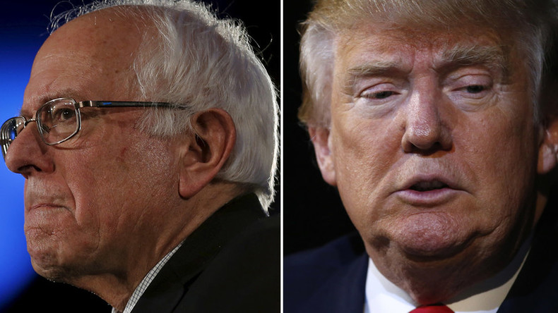 America’s political center crumbles as Sanders, Trump push outwards 