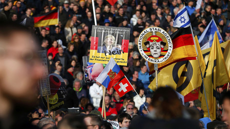 Dozens arrested as Pegida anti-migrant marches sweep across Europe (PHOTOS, VIDEOS)