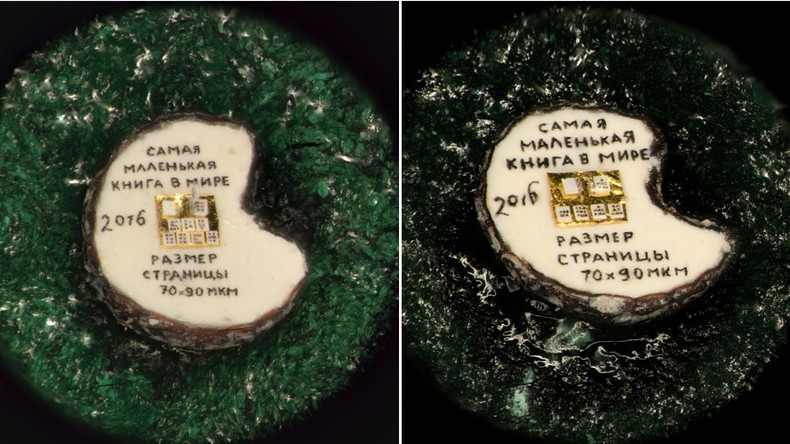 Russian miniature artist fits world’s smallest books on halved poppy seeds