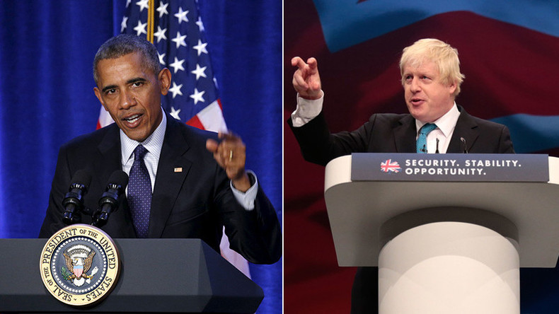 Boris v Barack: London mayor accuses Obama of Brexit ‘hypocrisy’