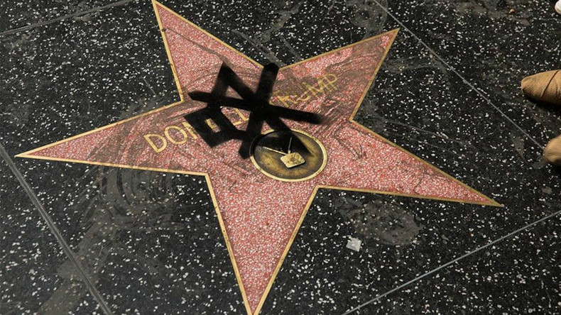 Spit, wee & poo: Donald Trump’s Hollywood star keeps getting defaced (PHOTOS)