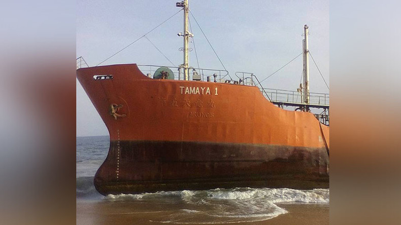 Ghost ship: Mystery oil tanker washes up in Liberia with no crew (PHOTOS)