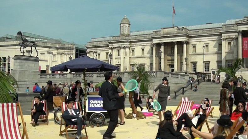 Anti-corruption protesters turn Trafalgar Square into ‘tropical tax