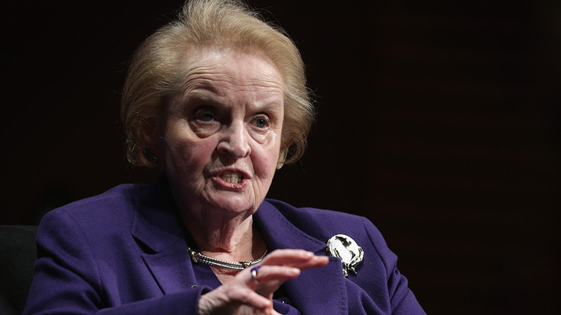 Students & faculty protest ‘war criminal’ Madeleine Albright commencement speech
