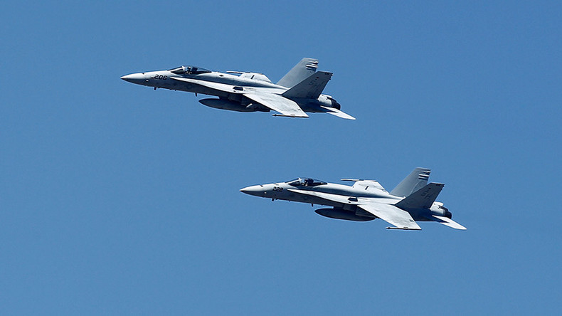 Two US Navy F-18s crash in the Atlantic off North Carolina’s Outer Banks
