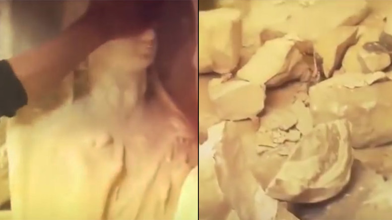 Smash, bulldoze, erase: ISIS releases new video of Palmyra antiquities’ destruction