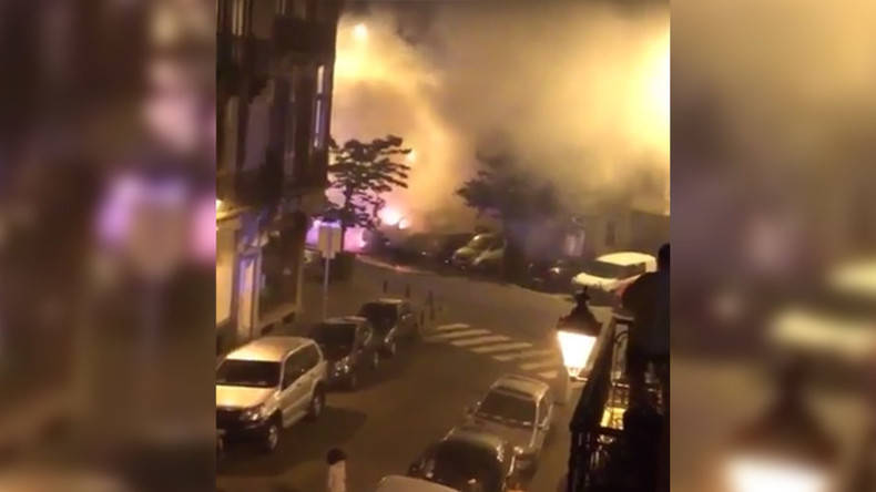 Massive fire & ‘explosions’ in Brussels as several vehicles set ablaze